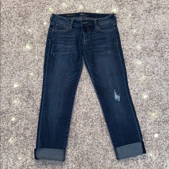 NWOT KUT FTK Boyfriend Cropped Jean - Picture 4 of 8